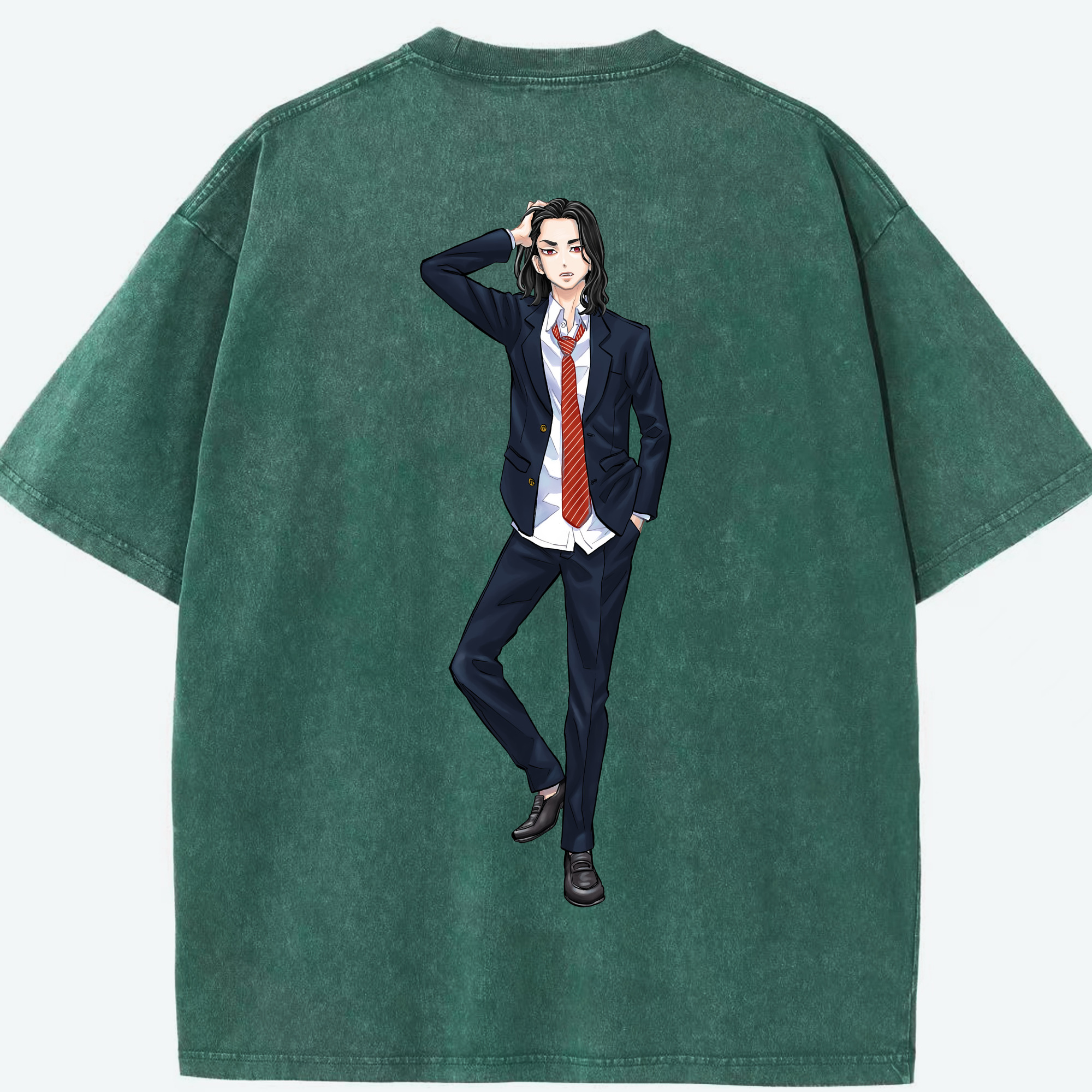 （画像用） 東京リベンジャーズ Tokyo Revengers 綿100% ヴィンテージ風 半袖Tシャツ（背面プリント）